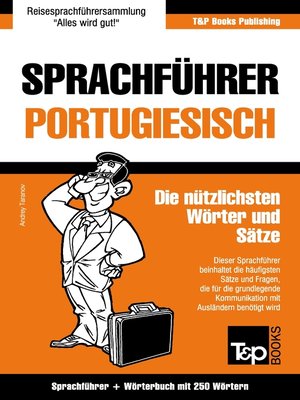 cover image of Sprachführer Deutsch-Portugiesisch und Mini-Wörterbuch mit 250 Wörtern